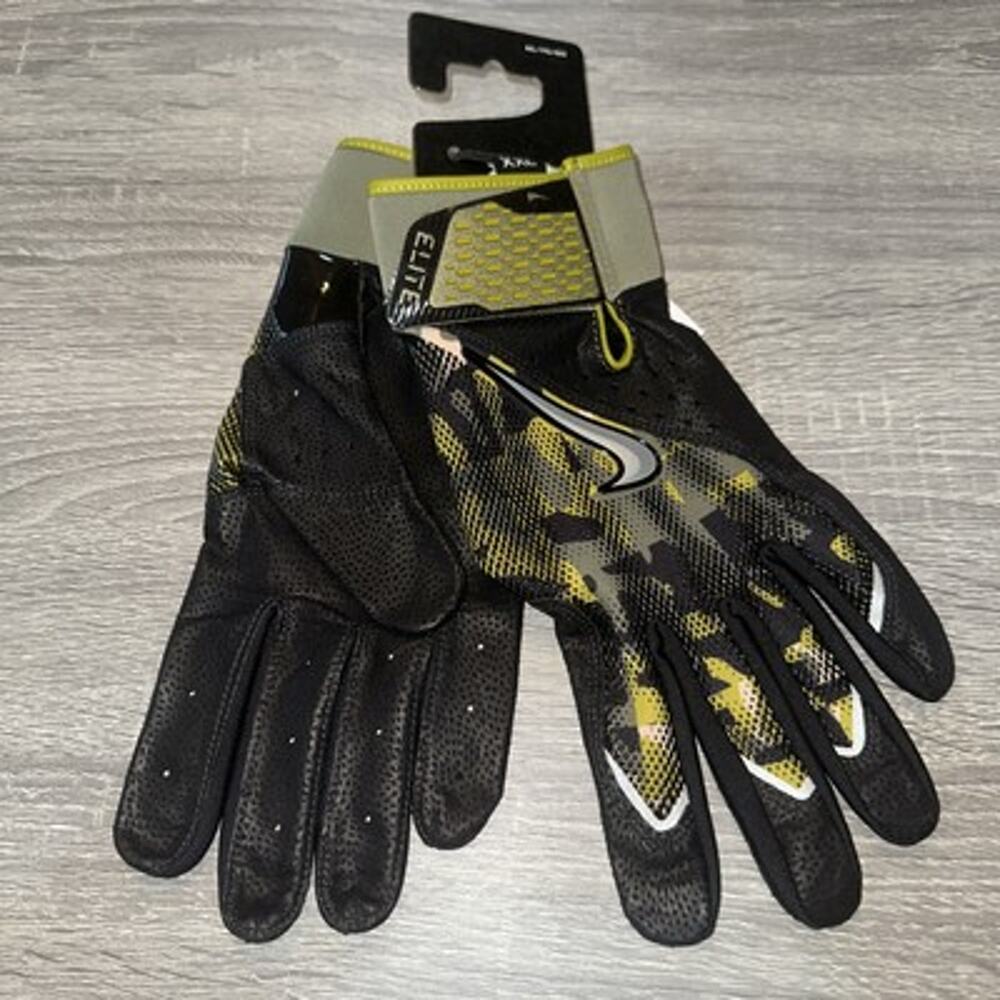 Nike Alpha Elite Baseball Batting Gloves Camo Memorial Day FJ7778-903 Sz XXL
